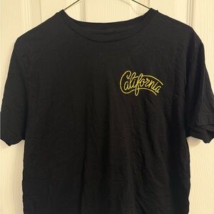 Black T-Shirt with California Embroidery